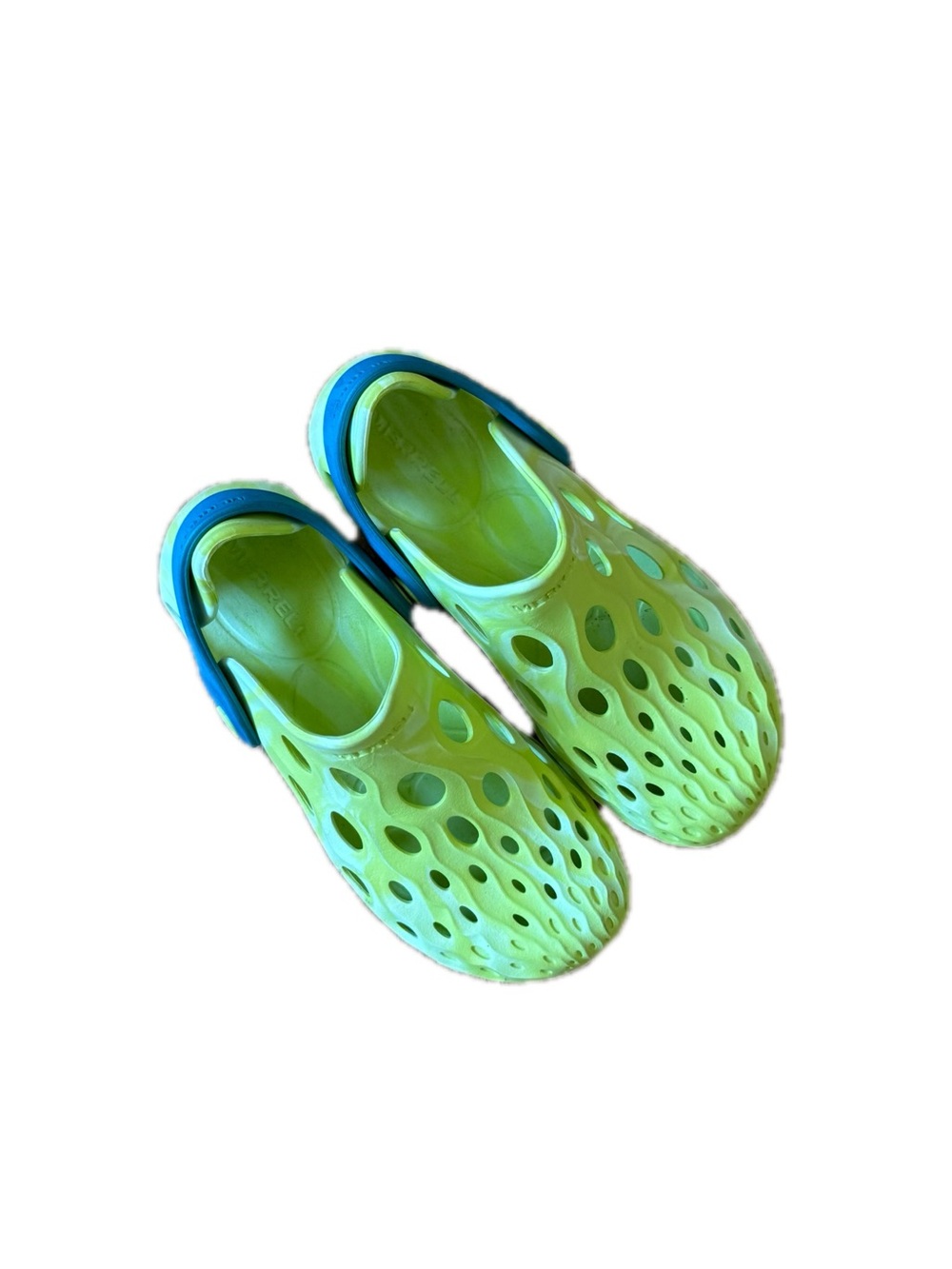 Merrell Hydro Moc Hi Viz Pull On Shoes Yellow Green Kid’s Size 1 Youth Unisex